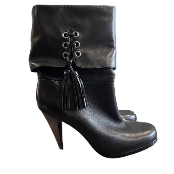 Coach Shoes - Coach Black Leather Legra Boots Size 7.5